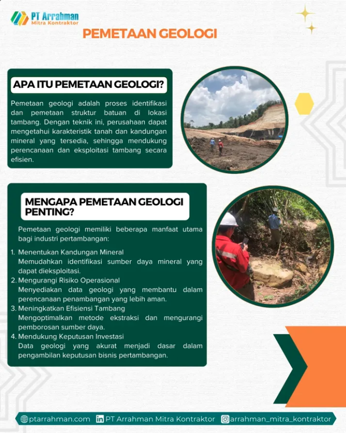 PEMETAAN GEOLOGI TAMBANG KONTRAKTOR TAMBANG INDONESIA TERBAIK TERPERCAYA BERPENGALAMAN
